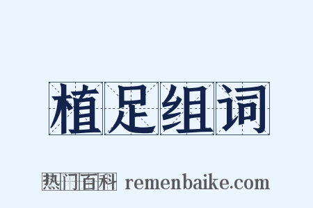 植足组词是什么意思的图片